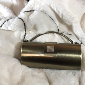 Purse with  stones. Rust Gold